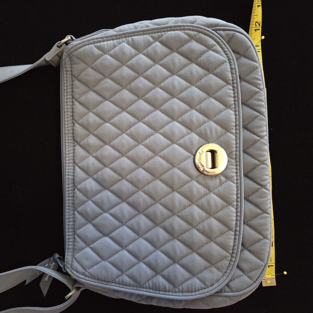 Vera Bradley Light Blue Quilted Shoulder Bag - Picture 7 of 7
